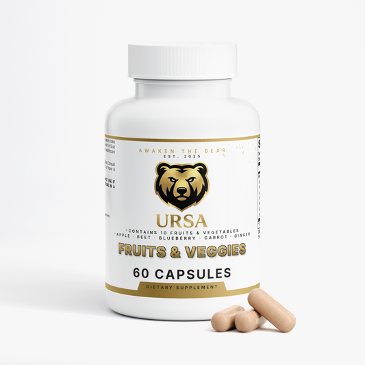 URSA Fruits and Veggies, 60 capsules of ten concentrated fruit and vegetable powders