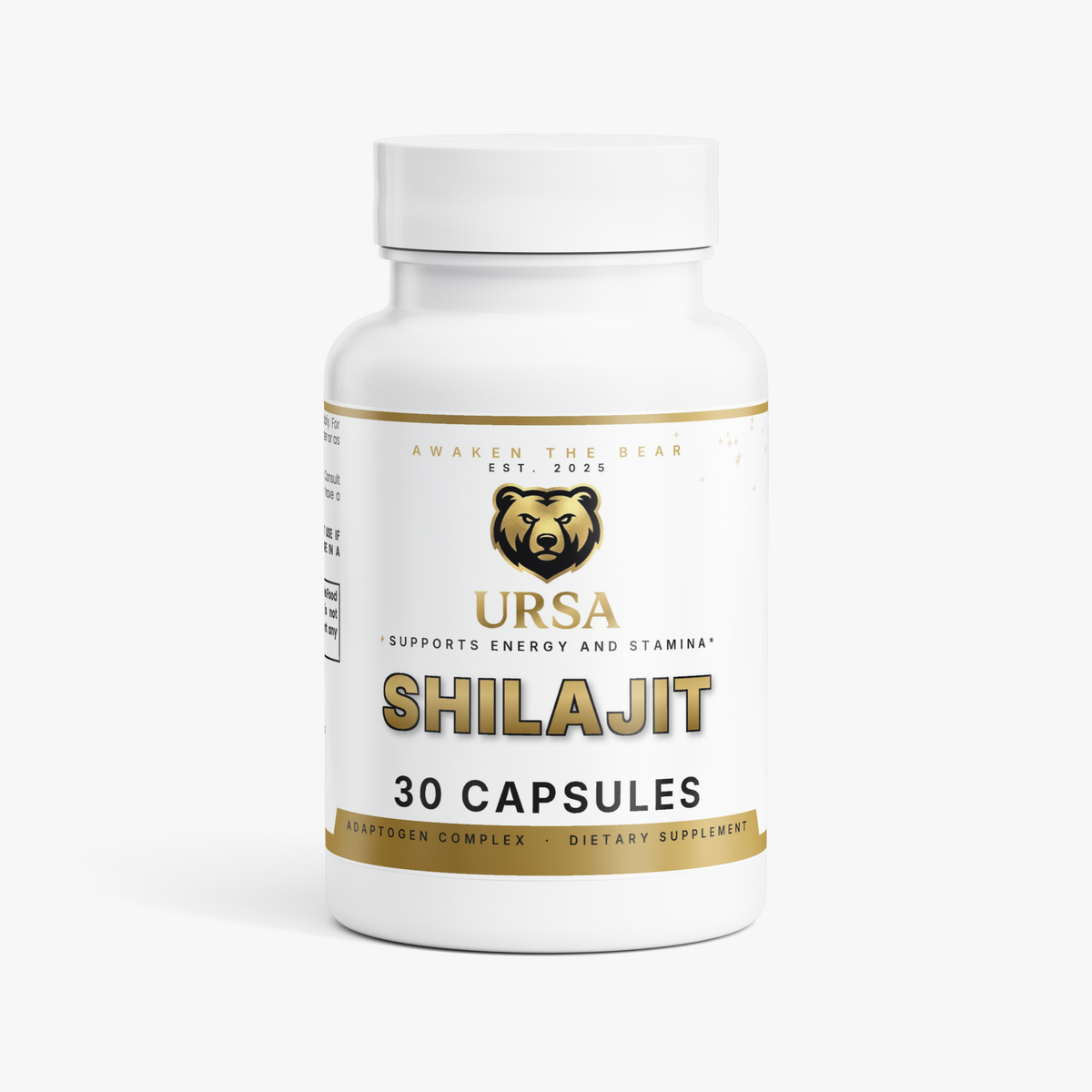 URSA Shilajit Adaptogen Complex, 30 capsules with shilajit, ashwagandha, sea moss and tongkat ali extracts