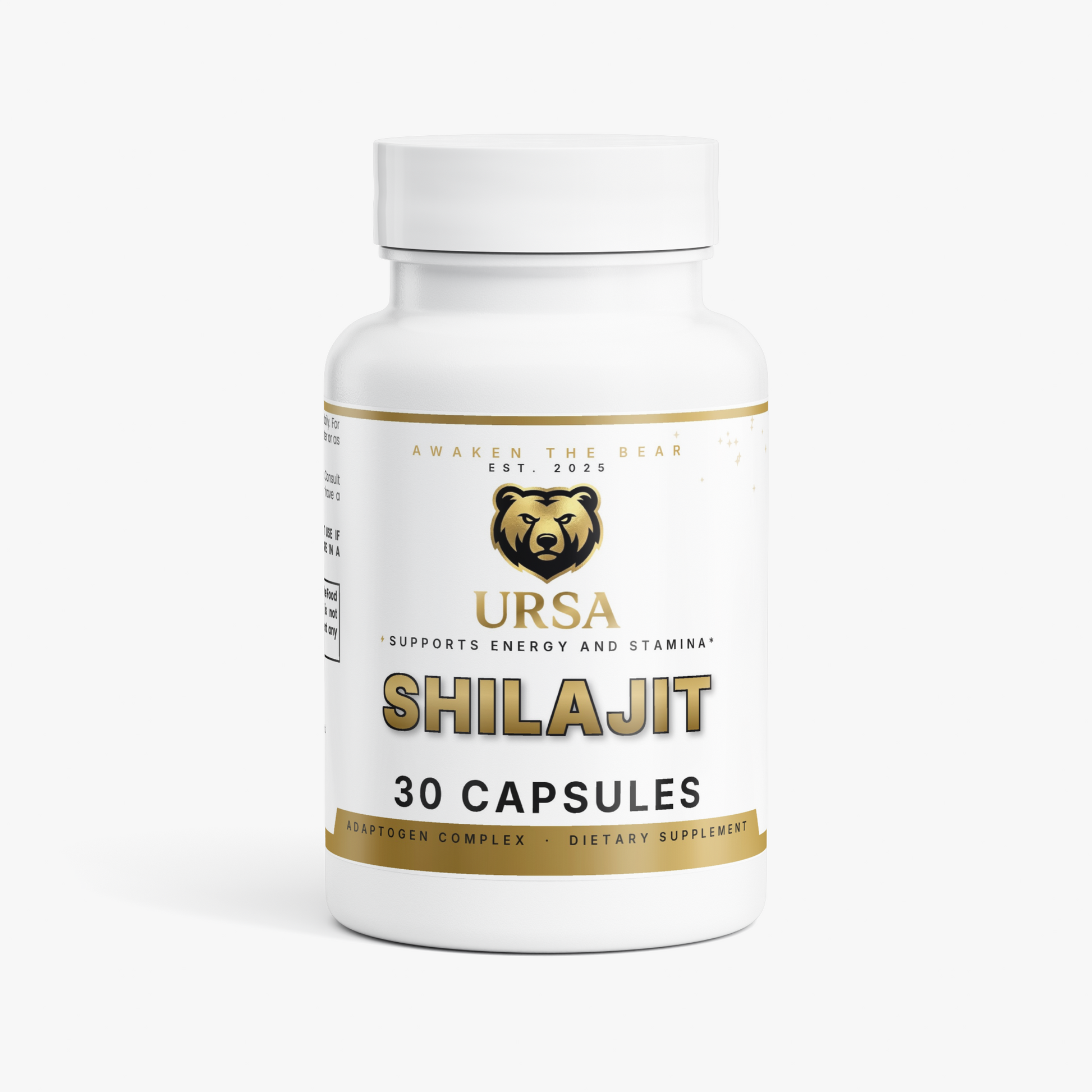URSA Shilajit Adaptogen Complex, 30 capsules with shilajit, ashwagandha, sea moss and tongkat ali extracts