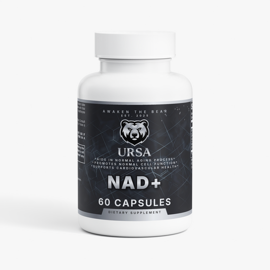 URSA NAD+ supplement, 60 vegan capsules with quercetin and resveratrol