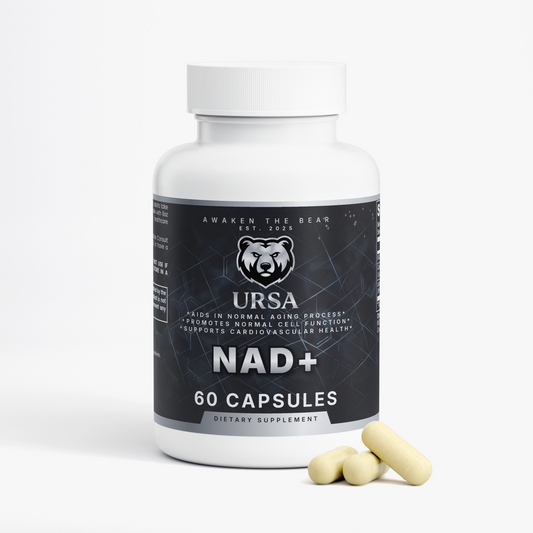 URSA NAD+ supplement, 60 vegan capsules with quercetin and resveratrol