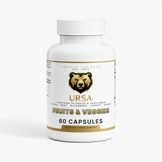 URSA Fruits and Veggies, 60 capsules of ten concentrated fruit and vegetable powders