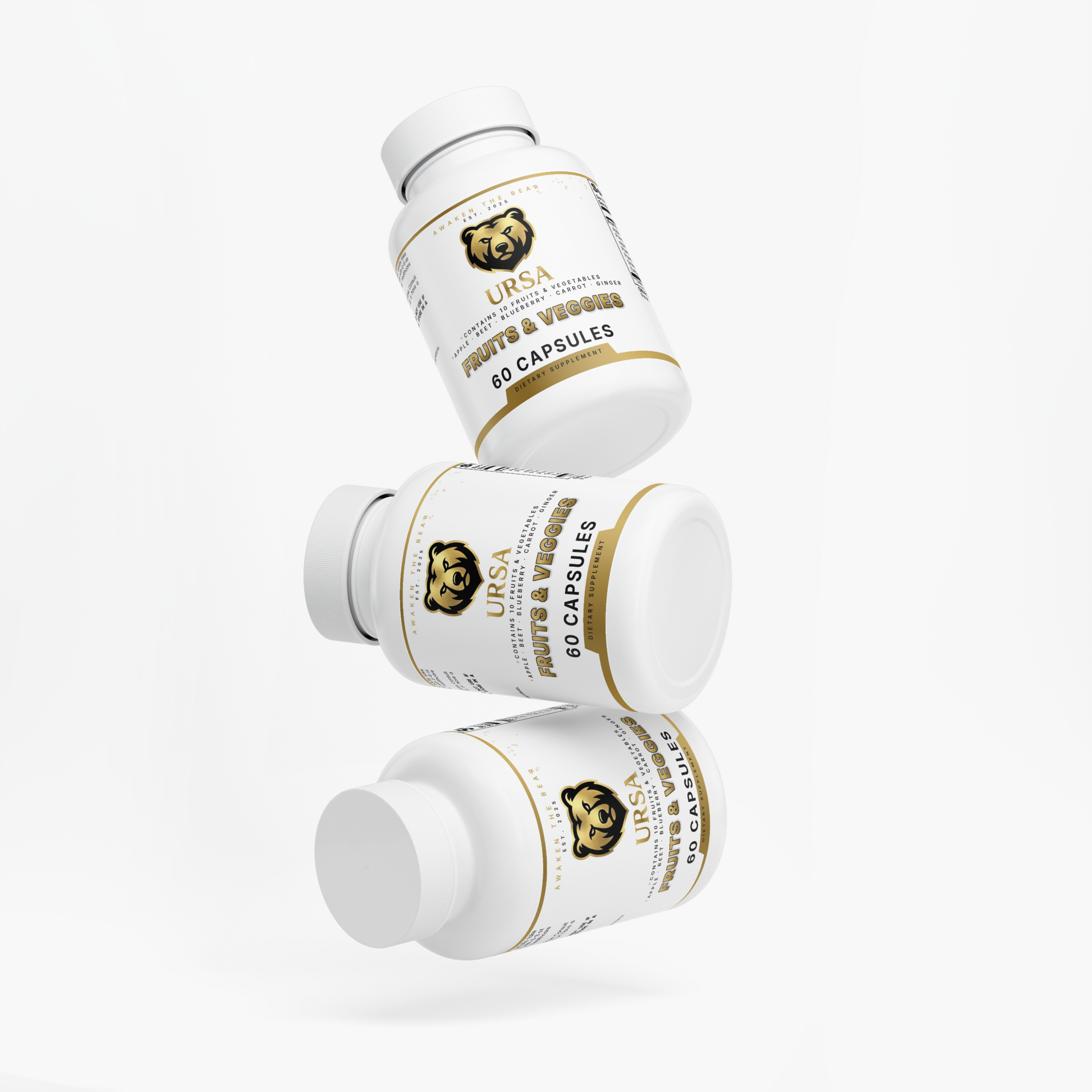 URSA Fruits and Veggies, 60 capsules of ten concentrated fruit and vegetable powders